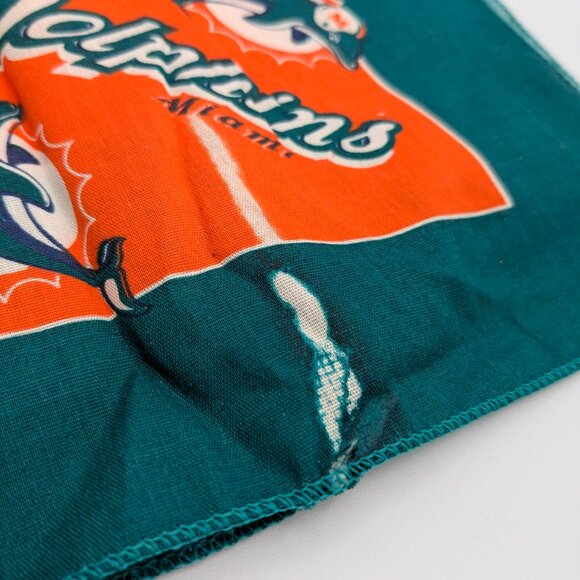 NFL Miami Dolphins 1999 Bandana Handkerchief Vintage - Picture 8 of 12